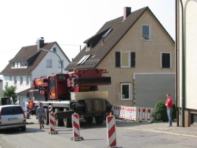 Der Kran ist da! Der Kran ist da!